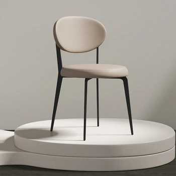 Italyan yemek sandalyesi Ev Modern Minimalist tasarım sandalye Arkalığı yemek masası Sandalye İskandinav Küçük Yemek Odası Tabure