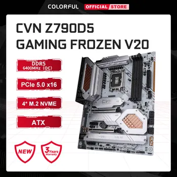 Renkli CVN Z790 D5 OYUN DONDURULMUŞ V20 Anakart LGA 1700 Intel Z790 ATX Anakart DDR5 PCIE5. 0 Desteği 13th Gen Intel Çekirdek