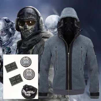 Call of Duty 6 Cosplay Giyim Aynı Ceket Tf141 Takım Üniforma Hayalet Savaş Takım Elbise Hayalet Ceket Hoodies Erkekler ve Kadınlar için