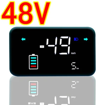 48V60V72V Elektrikli Araç Renkli Ekran Enstrüman Bir Satır Direksiyon Hız Göstergesi Elektrikli Araç Enstrüman