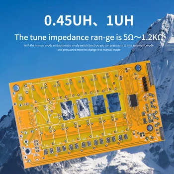 ATU-120 Kısa Dalga Otomatik Anten Tuner 3.5 ~ 54MHz Kısa Dalga Otomatik Anten Tuner Güncelleme Sürümü DIY Seti