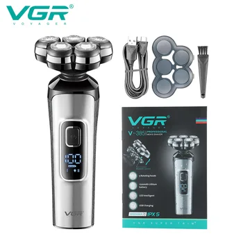 VGR385 tıraş makinesi şarj edilebilir yüzen su geçirmez beş bıçaklı tıraş makinesi erkek elektrikli tıraş makinesi