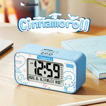Sanrio Hello Kitty Kuromi Benim Melodi Masa dijital alarmlı saat Saat Okul Çocuk Kız Yurdu Özel çalar saat