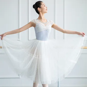 Yetişkin Dantel Spor Salonu Dans Bale Egzersiz Giyim Temel Eğitim Kıyafetleri Balerin Dans Bale Mayoları Kadınlar Kızlar için Dans Giyim