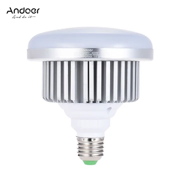Andoer E27 40W Enerji Tasarrufu LED Ampul Lamba 5500K Yumuşak Beyaz Günışığı Fotoğraf Stüdyosu Video Ev Ticari Aydınlatma 185-245V
