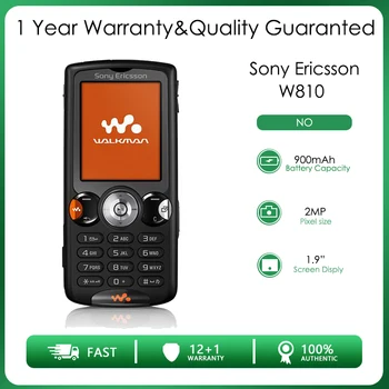 Sony Ericsson W810 Yenilenmiş Orijinal Unlocked 1.9 inç 2MP Cep Telefonu Yüksek kalite Ücretsiz kargo yenilenmiş