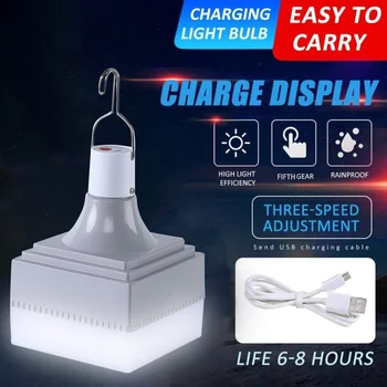 Taşınabilir LED ampul su geçirmez açık gece lambası USB şarj edilebilir kablosuz kamp ışık acil çadır pazarı acil durum lambası