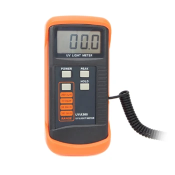 1 Takım 400M W / Cm UV ışık ölçer UV sensörlü ışık düzeltme Filtresi UV Radyometreler test cihazı UVA365 Test Cihazı