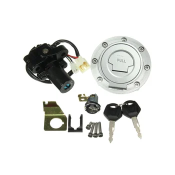 Yakıt Gaz deposu kapağı Koltuk Kontak Anahtarı kilit anahtarı Seti 2002-2003 Yamaha YZF R1 07-22 R6 04-22 FJR1300 2001-2022 FZ6