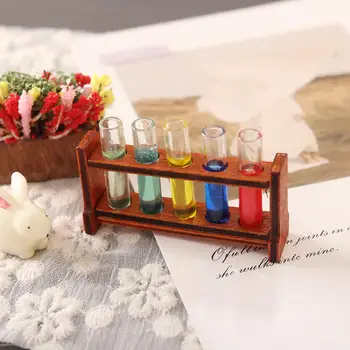 Renkli test tüpü Modeli Renkli test tüpü s Yaratıcı Oyun Gerçekçi 1 12 Evcilik Minyatür Laboratuvar Araç Seti