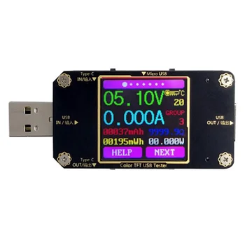 4.5-24 V USB Tip-C LCD Güç Ölçer Cihazı Dijital Multimetre Voltmetre Ampermetre Dedektörü bluetooth 71.2 mm * 31.8 mm*12.4 mm