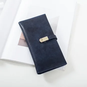 Kaliteli Çok Fonksiyonlu Pu Deri Düz Renk Uzun Saplı Çanta Moda Kadın Kart cüzdan bozuk para cüzdanı
