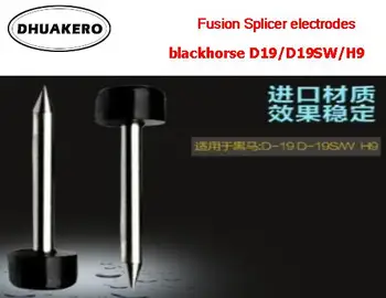 ücretsiz kargo AB87C FTTH fiber optik 1 Çift Elektrotlar blackhorse D19 H9 Fusion Splicer