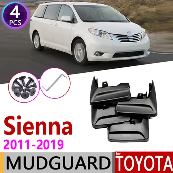 Çamurluk Toyota Sienna için XL30 2011~2019 Çamurluk çamurluk Splash Flaps Çamurluklar Aksesuarları 2012 2013 2014 2015 2016 2017 2018