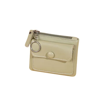 Kadın Küçük bozuk para cüzdanı Çanta Cüzdan Değişim Çantalar Fermuarlı Para Çantaları Çocuk Mini Cüzdan Deri Anahtarlık Debriyaj Kılıfı