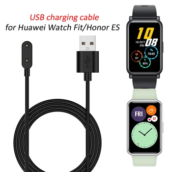 USB Manyetik Şarj Kablosu için Huawei İzle Fit Akıllı İzle Şarj Dock Adaptörü Kablosu Tel Onur İzle ES Aksesuarları