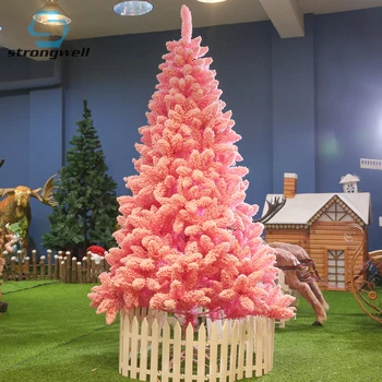 Strongwell Ev Dekor Mobilyalar Yüksek Kaliteli Akın Noel ağaç dekor Süs Parti Festivali Ekran Yapay Ağaç