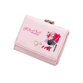 Bocchi Kaya Sevimli küçük cüzdan Kızlar Mini bozuk para çantaları Kawaii KIMLIK Kartı Sahipleri Pu Deri Para Çantaları Kadın Küçük Debriyaj