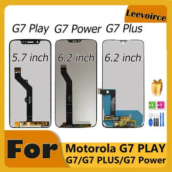 Motorola Moto G7 XT1962 LCD G7 Oyun XT1952 Ekran Dokunmatik Ekran Sensörü paneli Sayısallaştırıcı Meclisi Yeni Moto G7 Güç LCD