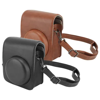 Koruyucu Kamera Çantası Mini 40 PU Deri Mini Anlık kamera çantası Ayarlanabilir Omuz Askısı ile Fotoğrafçılık için sıcak
