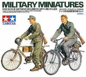 Tamiya 35240 1/35 Ölçekli Askeri model seti İKINCI dünya savaşı Alman Askerleri w/Bisiklet