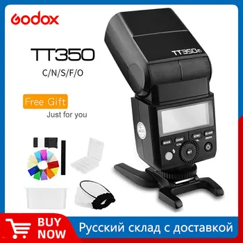 Godox TT350C TT350N TT350S TT350F TT350O TTL HSS 1/8000 s Speedlight Flaş ile X1T Verici Canon Nikon Sony Fuji Olympus için
