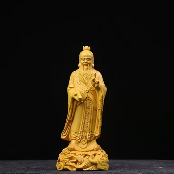 Masif ahşap Oyma Laozi antik figür heykeli Antik düşünürler, filozoflar, yazarlar ve tarihçiler Ev Dekor Hediyelik Eşya