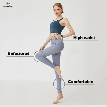 Yüksek Bel Çıplak Duygu Tayt Push Up Spor Kadın Spor Koşu Yoga Pantolon Enerji Dikişsiz Tayt Spor Kız Tayt