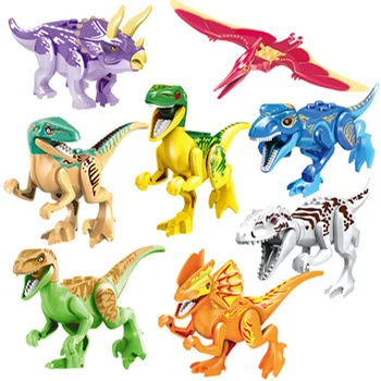 77021 Yapı Taşları Dino Dünya Figürleri Modeli Dinozor Tuğla Araya Çocuklar Tuğla noel hediyesi Oyuncaklar