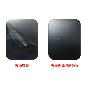Mat Siyah Manyetik Metal Plaka Araba telefon tutucu sac demir Disk Sticker Telefon Mıknatıs iPhone için Standı