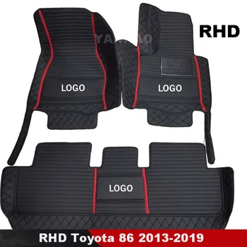 RHD Araba Paspaslar Kilim Toyota AE86 2013 2014 2015 2016 2017 2018 2019 Halı Suni Deri Oto Aksesuarları İç