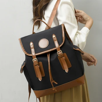 2023 Oxford Kumaş Kadın Sırt Çantası Yeni Tasarımcı Naylon seyahat sırt çantası Moda Ddrawstring Okul Çantaları Rahat Lides omuz çantaları