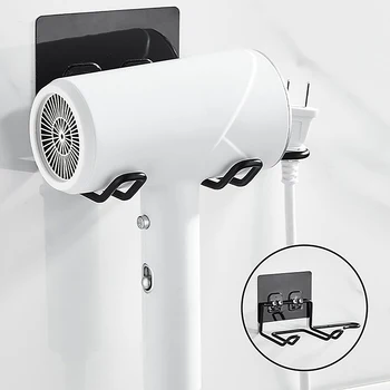 Saç Kurutma Makinesi Tutucu Raf Duvara Monte saç düzleştirici Kurutma Makinesi Tutucular Banyo Organizatör Depolama Raf Raf Banyo Aksesuarları
