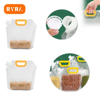 Tahıl Depolama Ambalaj Çanta Tahıl Nem Böcek Geçirmez Mühürlü Çanta Kalınlaşmış Taşınabilir Gıda Pirinç Fasulye Konteyner Meme Çantası