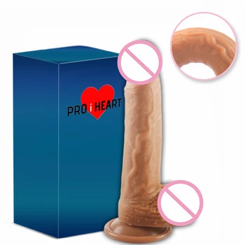 Vantuz İle gerçekçi Yapay Penis Silikon Yapay Penis Kadınlar İçin Seks Oyuncakları Butt Plug Yetişkin Kadın Fantezi Yapay Penis Oyuncak I124W