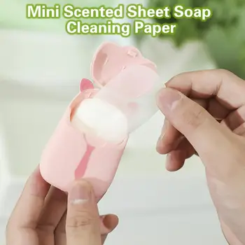 Uygun Sabun Levha PP Malzeme Sabun Kağıdı Suda Çözünür Temizlik Kirli Köpük El Yıkama Banyo Kokulu Kağıt