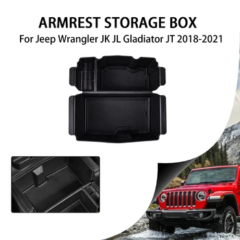 Jeep Gladyatör JT Kamyon 2020 2021 Merkezi Konsol Organizatör Kol Dayama saklama kutusu palet konteyner Tutucu Tepsi Arabalar