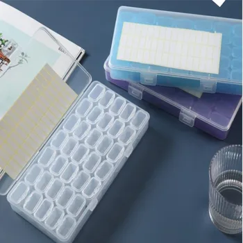 Hap Kutusu Organizatör şeffaf plastik saklama kabı Taşınabilir Tıp Olgu Haftalık Pillbox Şapka Nail Art Dekorasyon saklama kutusu Kutu