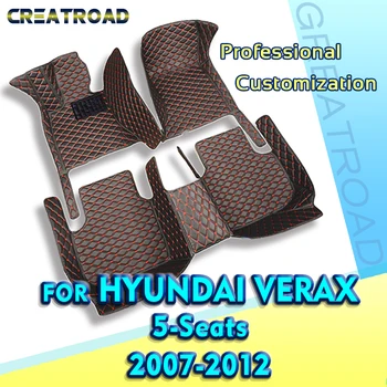 Araba paspaslar Hyundai Verax için (BEŞ KOLTUK) 2007 2008 2009 2010 2011 2012 Özel oto ayak Pedleri otomobil