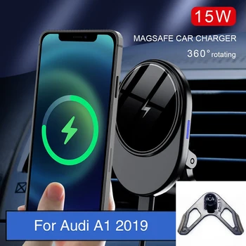 Magsafe Tutucu Cep Telefonu için Audi A1 2019 Aksesuarları Kablosuz Şarj Manyetik Araç Tutucu İphone 12 13 Pro