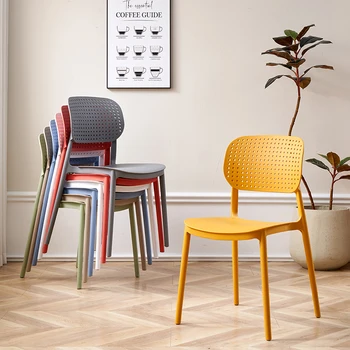 Iskandinav Modern Minimalist yemek sandalyeleri İskandinav Plastik şezlong Moda Meuble Salon Ev Mobilyaları
