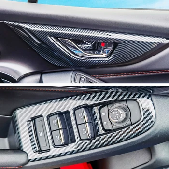 Subaru WRX STı için 2022 2023 Yan Kapı İç Elektrikli Cam Kaldırma Anahtarı Düğmeleri Kolları Kase Paneli Kapak Trim Araba Styling