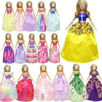 Barbie Bebek Parti Akşam Elbise Pullu Elbise Kalma Giysileri Bebek Aksesuarları İçin 11.5 İnç Barbie Bebek ve BJD Bebek, Kızlar İçin oyuncaklar