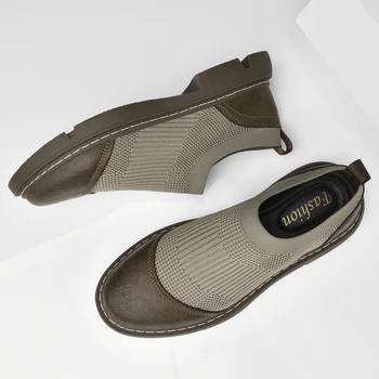 Klasik Erkek Oxfords Ayakkabı Hava Mesh Sneakers Nefes Erkek rahat ayakkabılar İngiliz Tarzı Elbise Ayakkabı El dikiş erkek resmi ayakkabı