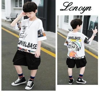 Lenoyn Erkek Çocuk Yazlık Takım Elbise: Daha Büyük Çocuklar için Havalı ve Yakışıklı Kısa Kollu Erkek Çocuk Yaz Sporları