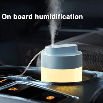USB ultrasonik hava nemlendirici 200ML LED lamba Mini uçucu yağ Difüzör araba arıtma Aroma anyon Mist Maker ile romantik ışık