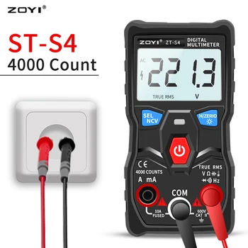 ZOYI S1 / 2 / 3 Dijital multimetre ölçü aleti otomatik kademe True rms automotriz Mmultimetro NCV LCD arka El Feneri gibi RM403B