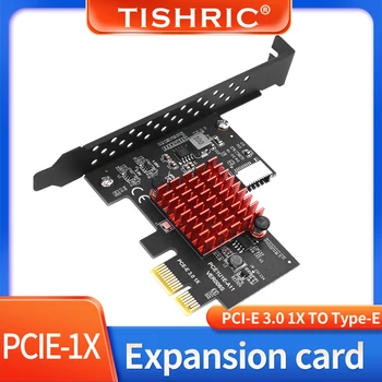 TISHRIC PCI-E USB 1X Tip-E Genişleme adaptör panosu PCI Denetleyici PCIE 3.0 Kartlara Ekle ile Uyumlu PCIE 1/4/8 / 16X kartı