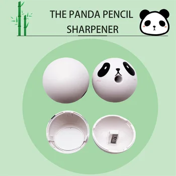 Panda Kalemtıraş Çocuklar Sevimli Kalemtıraş Roly Poly Tumbler 6 Saniye Hızlı Kalem Bileme okul araçları okul malzemeleri