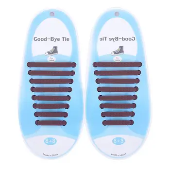 16 Adet Yetişkin Çocuk Tembel Hiçbir Kravat Silikon Ayakabı Su Geçirmez Elastik Yıkama İçermeyen Gökkuşağı Ayakkabı Bağcıkları gündelik ayakkabı koşu botları